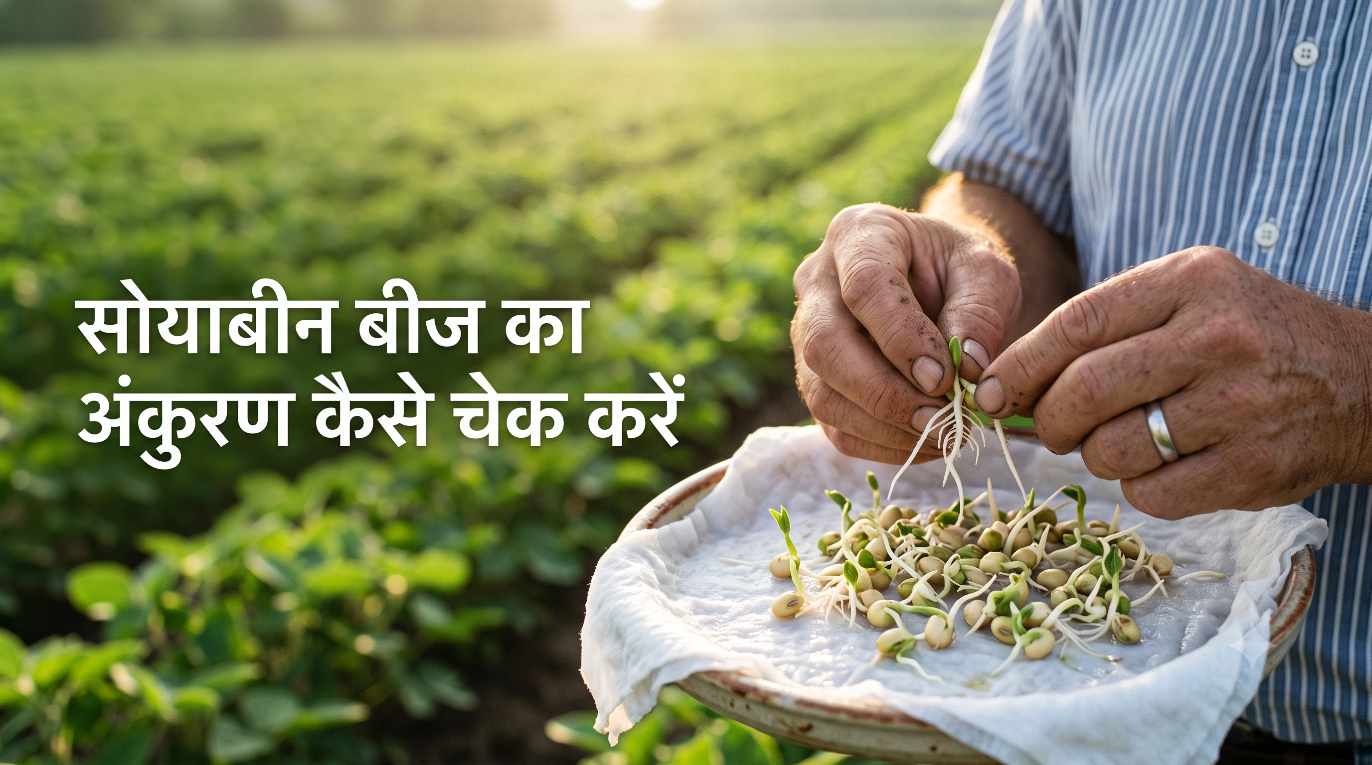 titled सोयाबीन बीज का अंकुरण कैसे चेक करें.